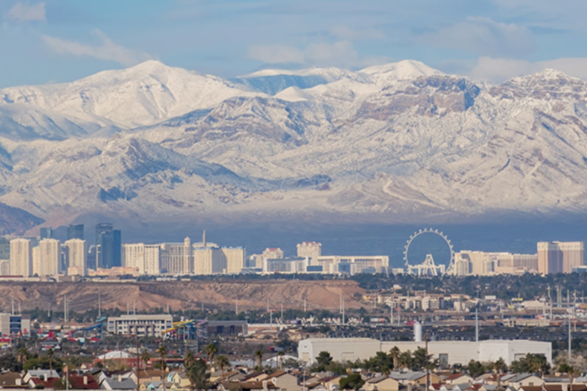 winter las vegas mountains